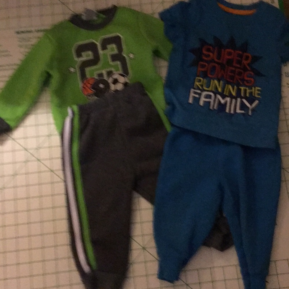 2 infant Sz 12m Jersey Outfits
